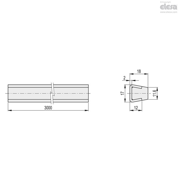 Ledge 12 Mm, GLP-12-3000